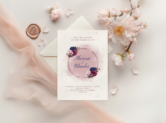 Luxury Wedding Invitation - The Blush Collection